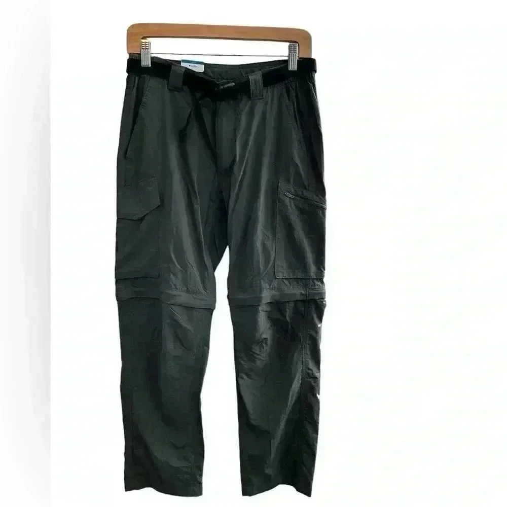 Columbia Convertible Pants Men's 30 x 30 Green Omni Shade Sun Protection Hiking